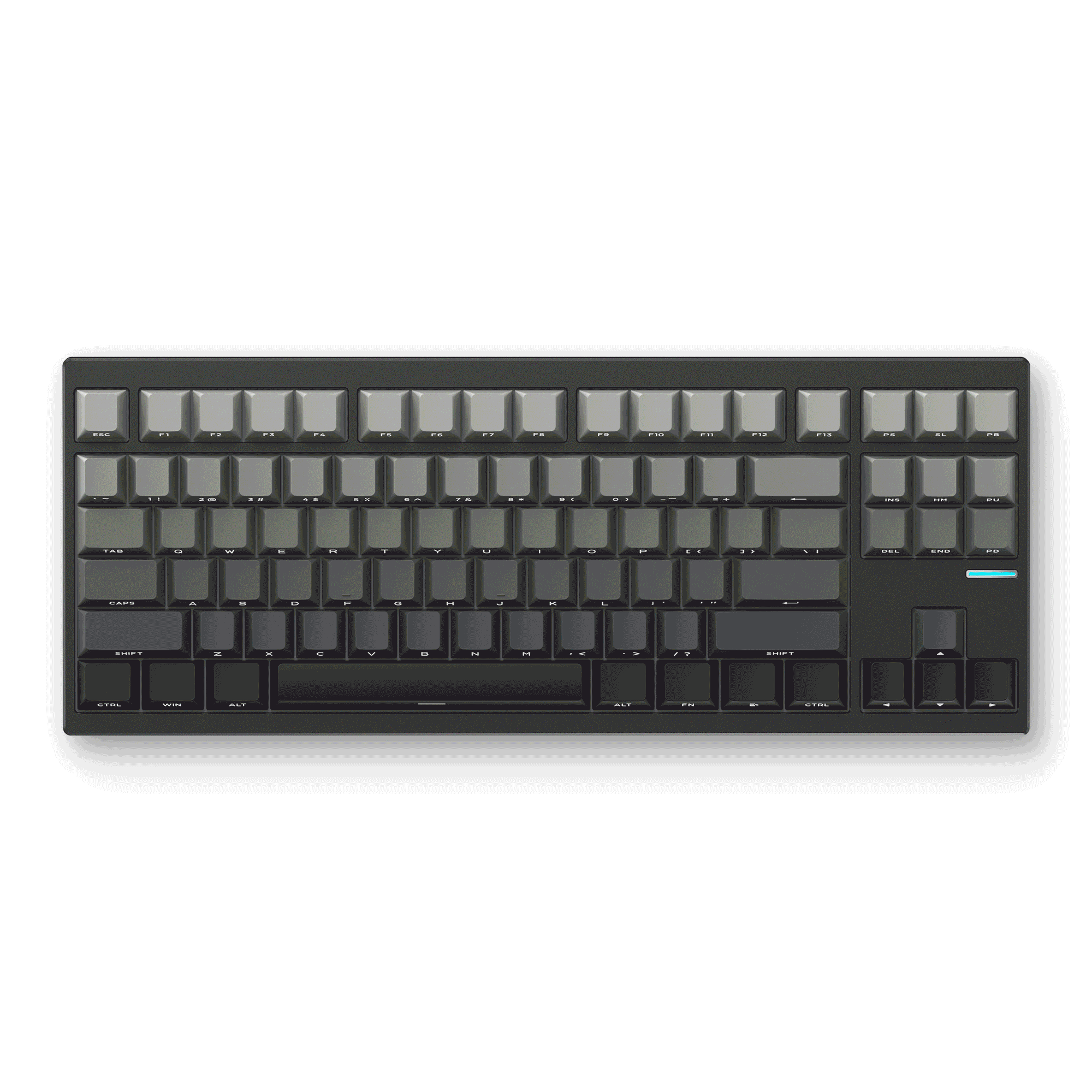 Klaviatūra MCHOSE GX87S Full Aliuminio (Milky Brown) aprašymas - Prekės nuotrauka
