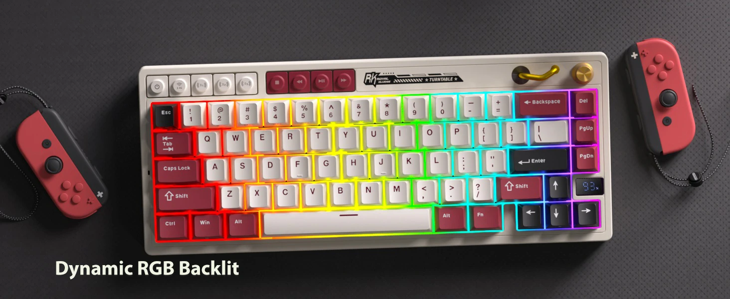 Klaviatūra Royal Kludge M65 (Famicom) aprašymas - Prekės nuotrauka