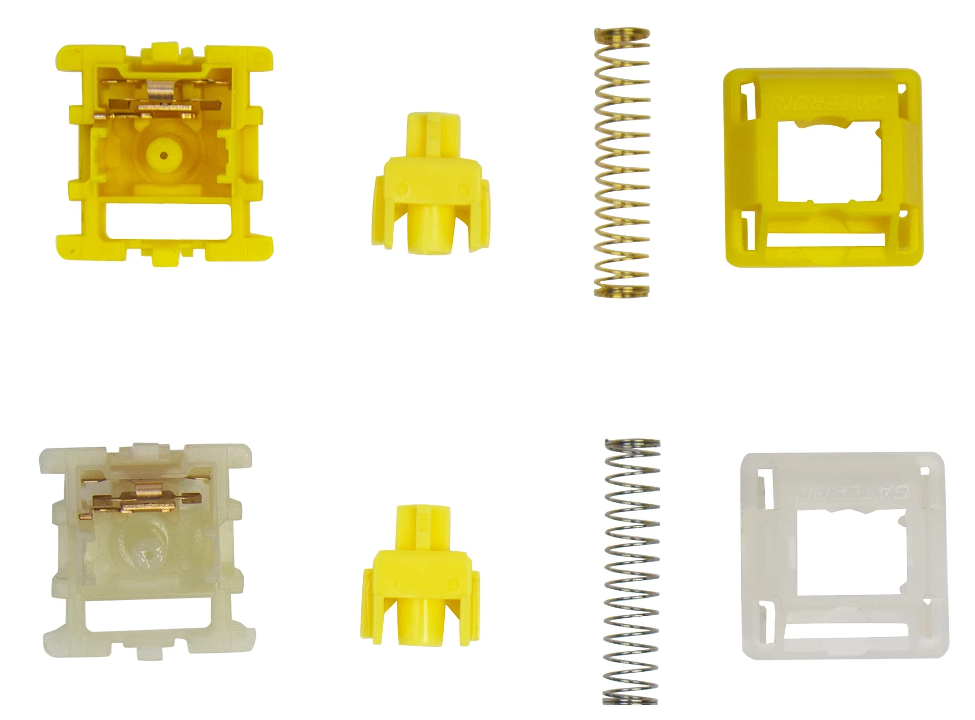 Klaviatūra Klaviatūros switch'ai Keychron Gateron Cap V2 Gold Brown (110 vnt.) aprašymas - Prekės nuotrauka