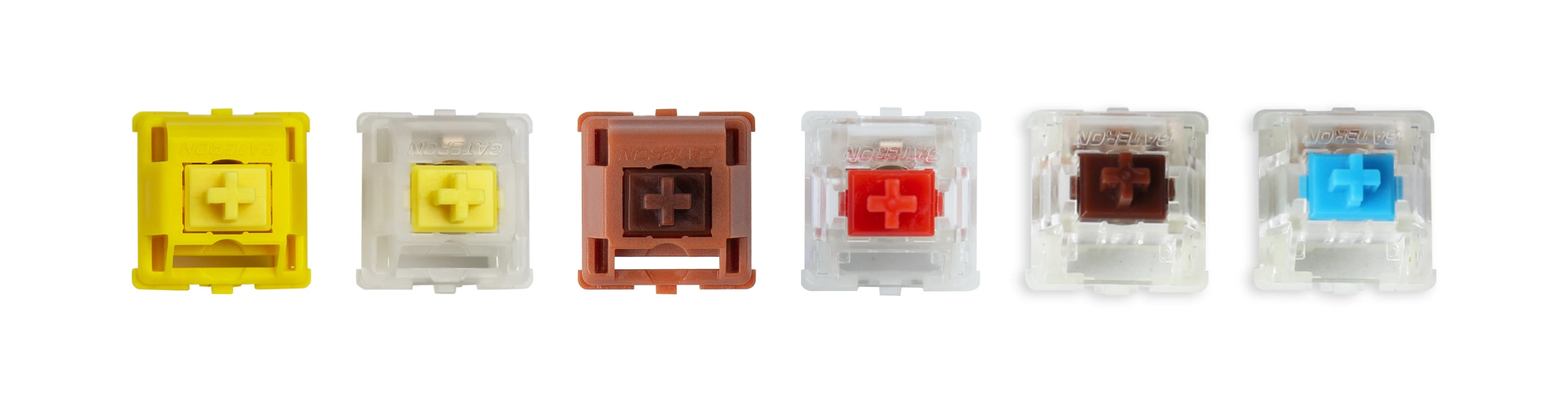 Klaviatūra Klaviatūros switch'ai Keychron Gateron Cap V2 Gold Brown (110 vnt.) aprašymas - Prekės nuotrauka