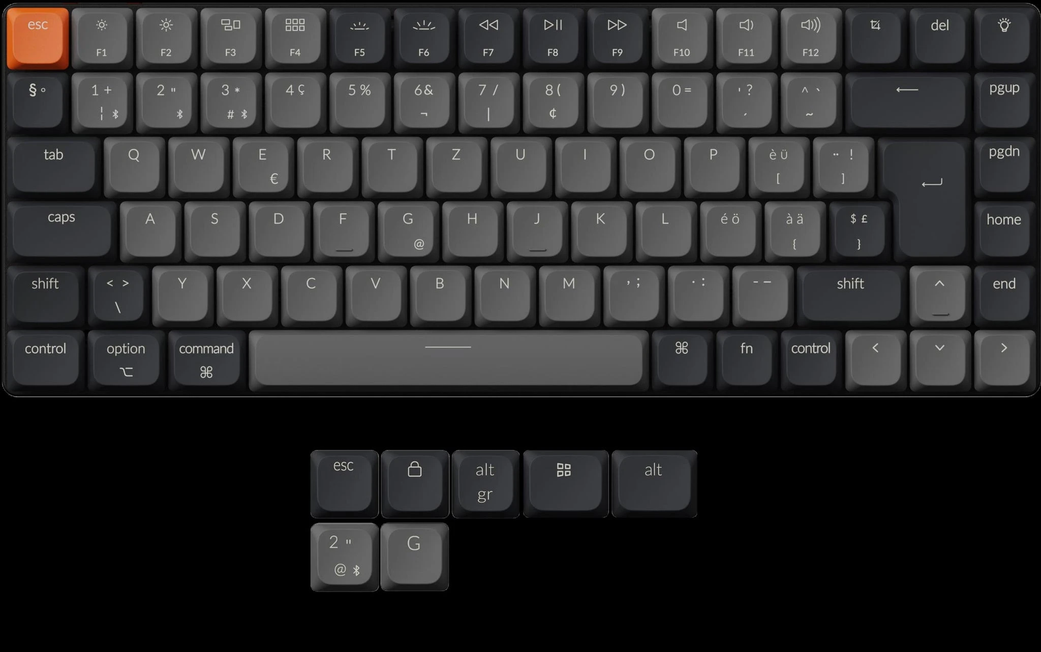 Žemo Profilio Klaviatūra Keychron K3 V3 (Juoda) aprašymas - Prekės nuotrauka