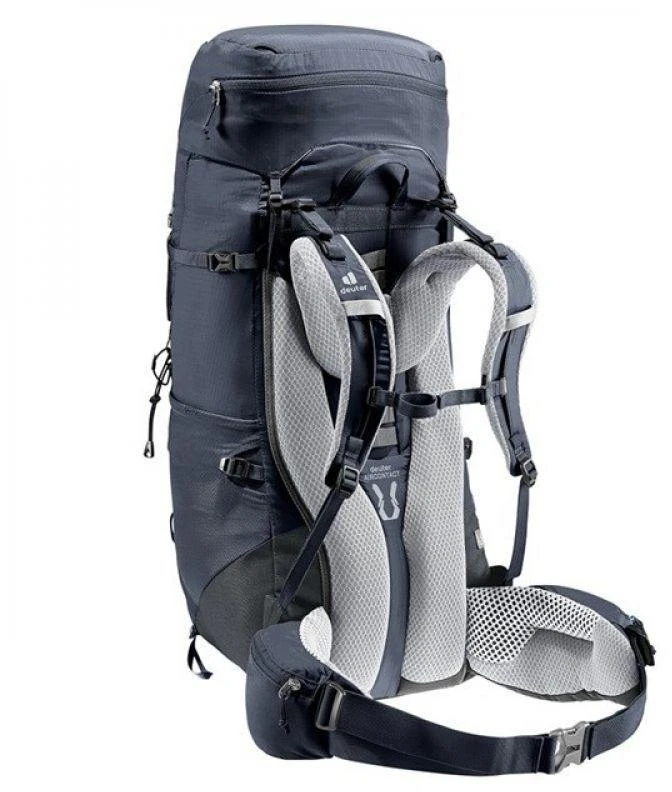 Deuter Aircontact Lite 45+10 SL moteriška žygio kuprinė Juodas