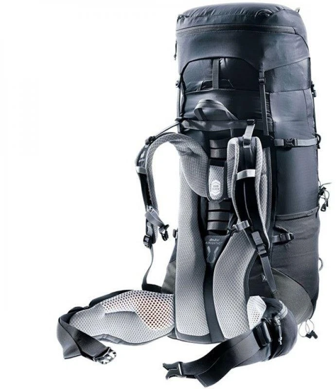 Deuter Aircontact Lite 45+10 SL moteriška žygio kuprinė Juodas