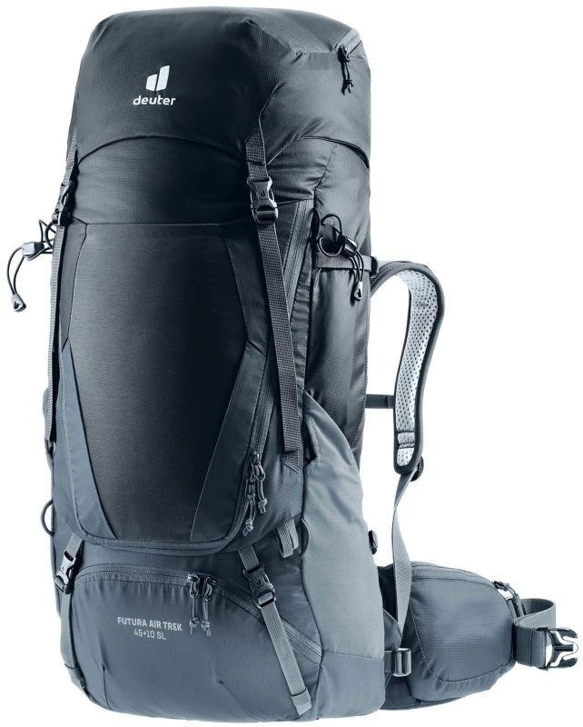 Turistinė kuprinė Deuter Futura Air Trek 45 +10 SL - Juoda