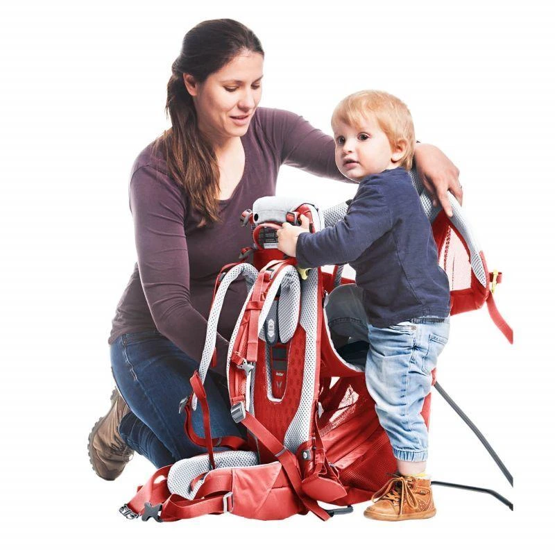 Deuter Kid Comfort Active SL Kuprinė kūdikiui Poliamido Raudona