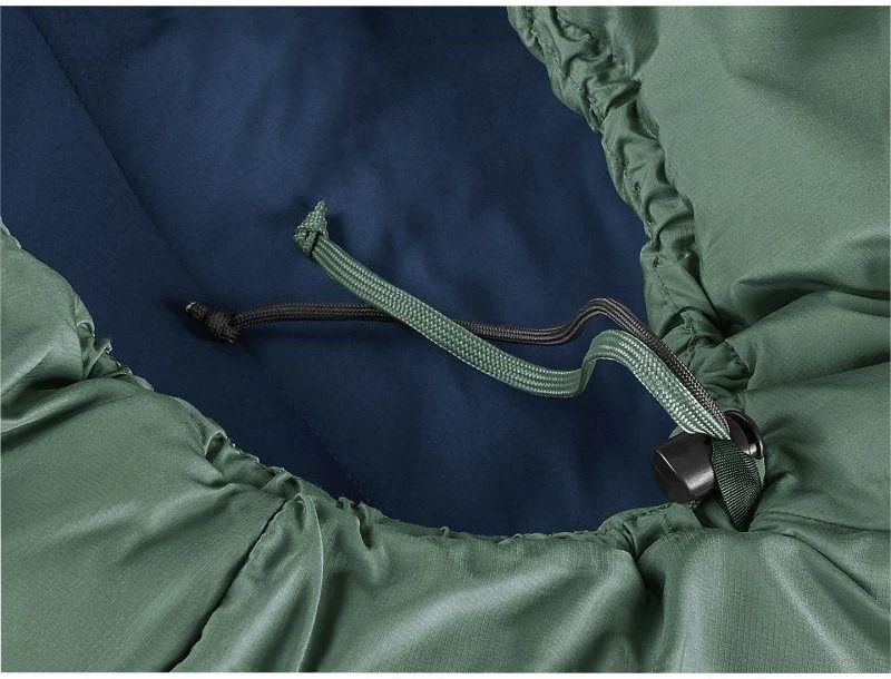 Deuter Orbit EL +5C/41F suaugusiųjų mumijos formos miegmaišis, medžiaga: polietersulfonas (PES), „Ripstop“, žalia spalva