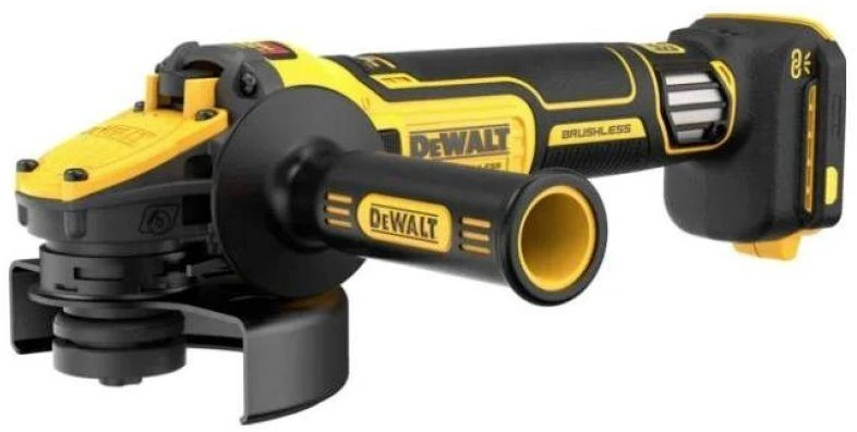 Akumuliatorinis kampinis šlifuoklis DeWalt DCG408NT-XJ; 18 V; 125 mm (Be akumuliatoriaus ir pakrovėjo)