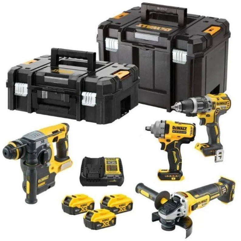 DEWALT DCK428P3T 18 V kombinuotas elektrinių įrankių rinkinys