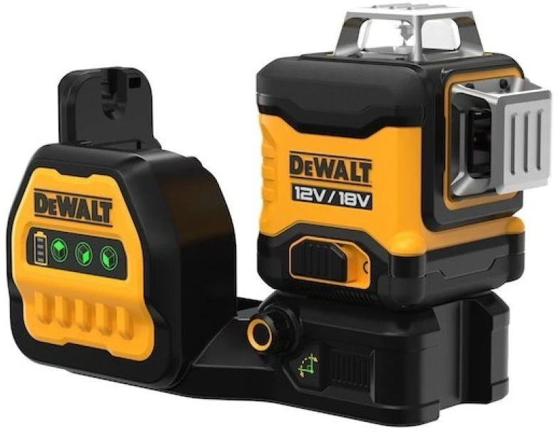 DeWALT kryžminių linijų lazerinis nivelyras DCE089D1G18 12V/18V  (1x2.0 Ah)