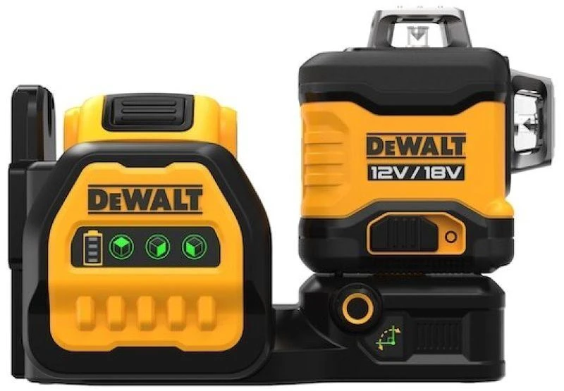 DeWALT kryžminių linijų lazerinis nivelyras DCE089D1G18 12V/18V  (1x2.0 Ah)