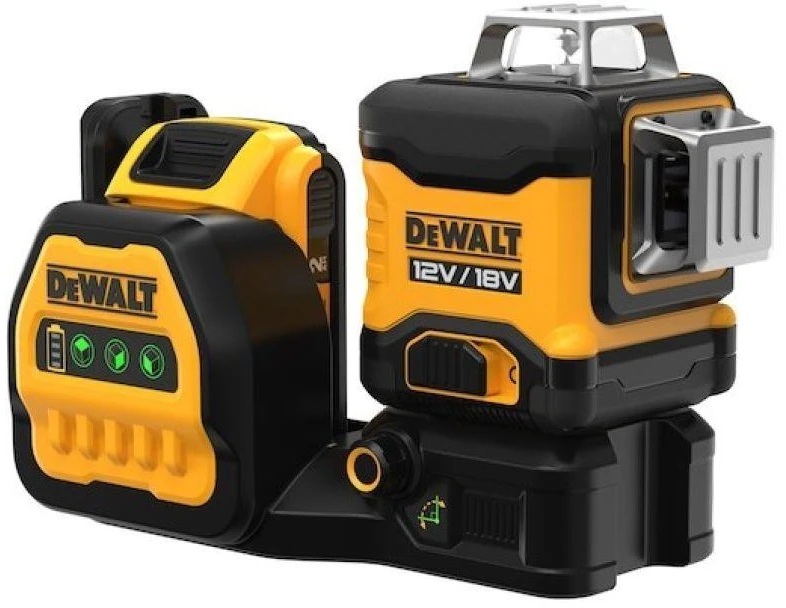 DeWALT kryžminių linijų lazerinis nivelyras DCE089D1G18 12V/18V  (1x2.0 Ah)