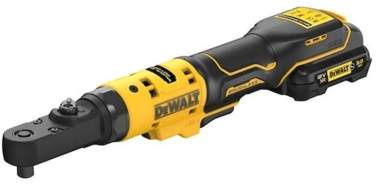 Akumuliatorinė terkšlė DeWalt DCF500L2G-QW; 12 V; 1/4''-3/8''; 75 Nm; 2x3,0 Ah akum.