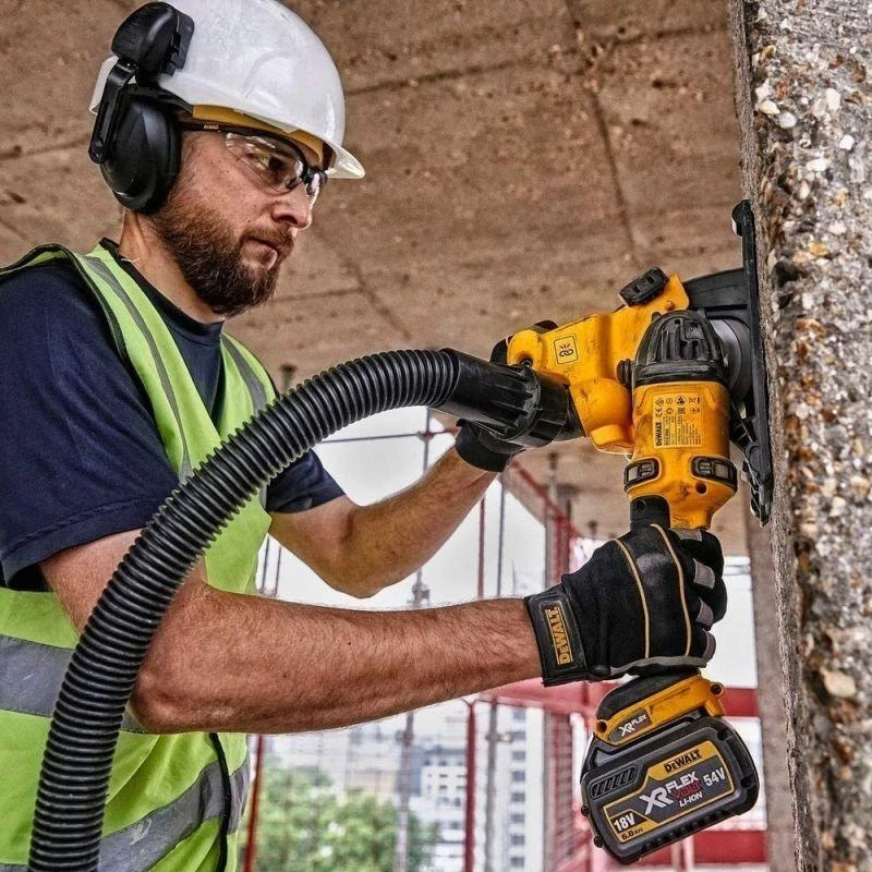 Akumuliatorinis kampinis šlifuoklis DeWalt DCG200T2-QW; 54 V; 2x6,0 Ah akum.
