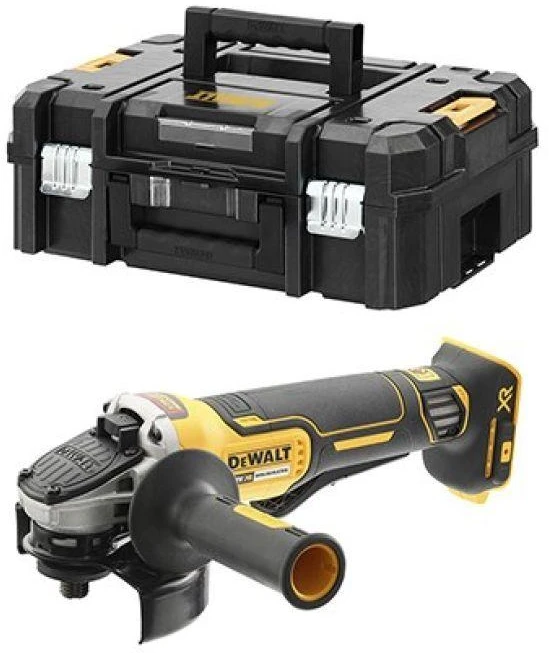 Kampinis šlifuoklis DeWalt DCG406NT-XJ (125 mm) (be akumuliatoriaus ir kroviklio)