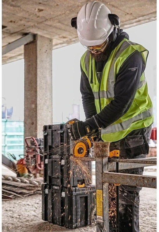 Kampinis šlifuoklis DeWalt DCG418NT-XJ FlexVolt; 54 V (be akumuliatoriaus ir pakrovėjo)