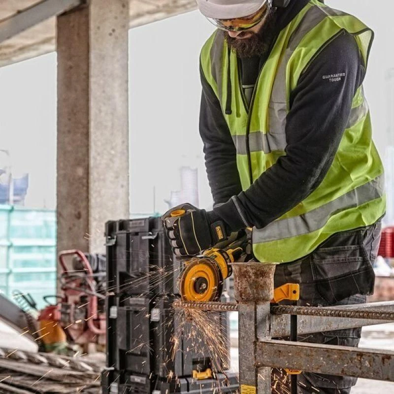 Kampinis šlifuoklis Dewalt DCG418X2-QW; 54 V; 2x9,0 Ah akum.