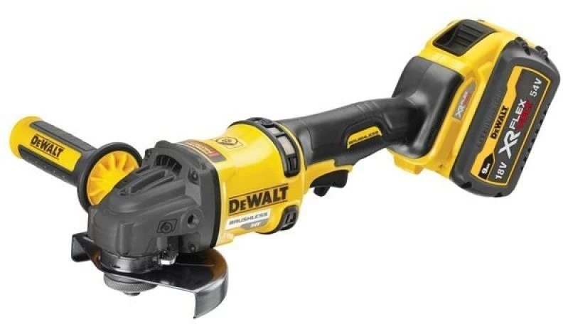 Kampinis šlifuoklis Dewalt DCG418X2-QW; 54 V; 2x9,0 Ah akum.