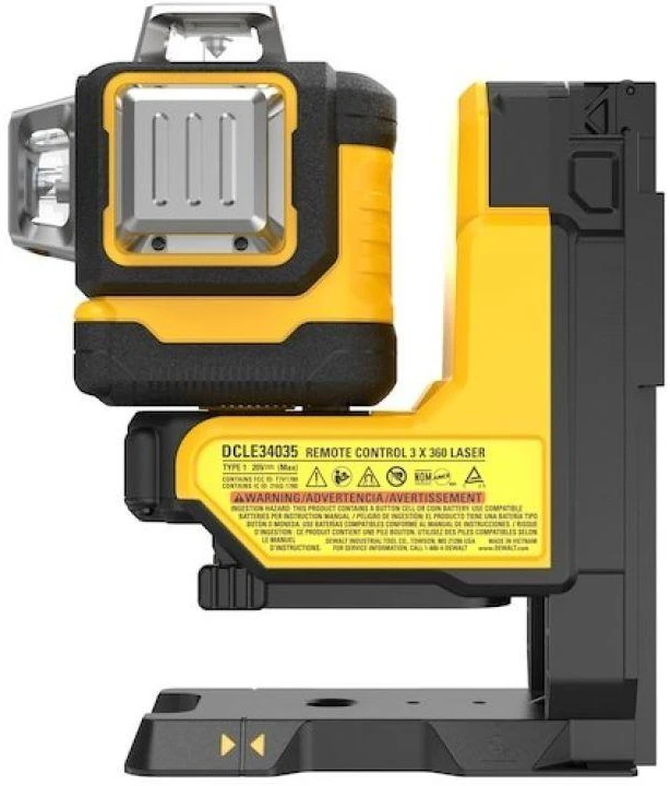 DEWALT DCLE34035B 18V XR 3x360 belaidis lazerinis nivelyras su nuotolinio valdymo pulteliu