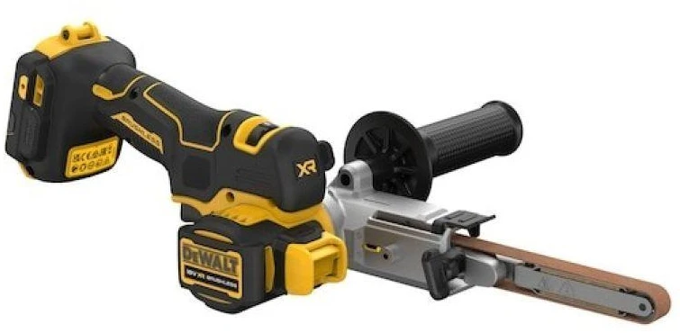 Juostinis šlifuoklis DeWalt DCM200N-XJ; 18 V (Be akumuliatoriaus ir pakrovėjo)