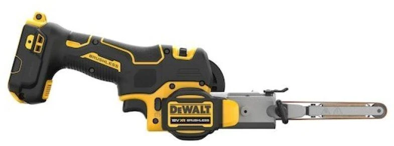 Juostinis šlifuoklis DeWalt DCM200N-XJ; 18 V (Be akumuliatoriaus ir pakrovėjo)