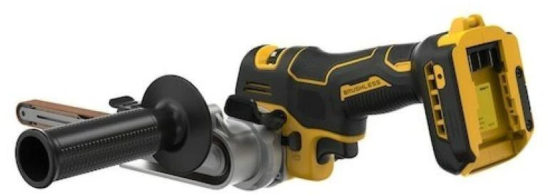 Juostinis šlifuoklis DeWalt DCM200N-XJ; 18 V (Be akumuliatoriaus ir pakrovėjo)