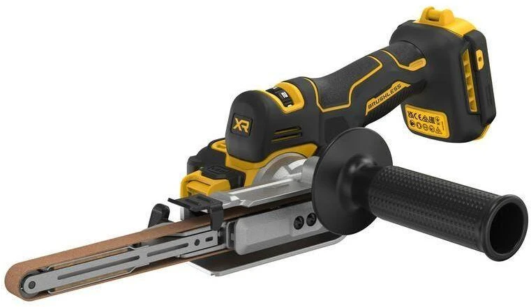 Juostinis šlifuoklis DeWalt DCM200N-XJ; 18 V (Be akumuliatoriaus ir pakrovėjo)