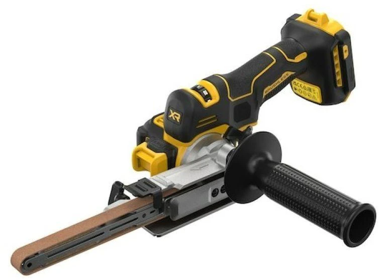 Juostinis šlifuoklis DeWalt DCM200N-XJ; 18 V (Be akumuliatoriaus ir pakrovėjo)