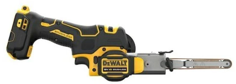 Juostinis šlifuoklis DeWalt DCM200NT-XJ; 18 V (be akumuliatoriaus ir pakrovėjo)