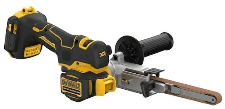 Juostinis šlifuoklis DeWalt DCM200NT-XJ; 18 V (be akumuliatoriaus ir pakrovėjo)