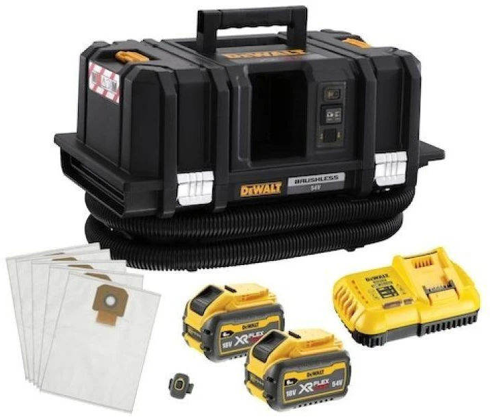 Akumuliatorinis dulkių siurblys DeWalt DCV586MT2-QW; 54 V; 2x6,0 Ah akum.