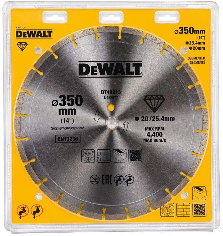 DEWALT DIAMOND BLADE 350x25.4mm SEGMENTUOTA