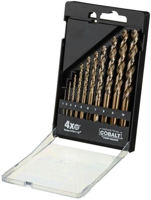 Grąžtas Grąžtų komplektas metalui DeWalt DT5935-QZ; 1-10 mm; 10 vnt.