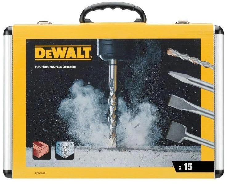 DEWALT DT9679-QZ SDS plus - Grąžtų ir kaltų rinkinys 15vnt