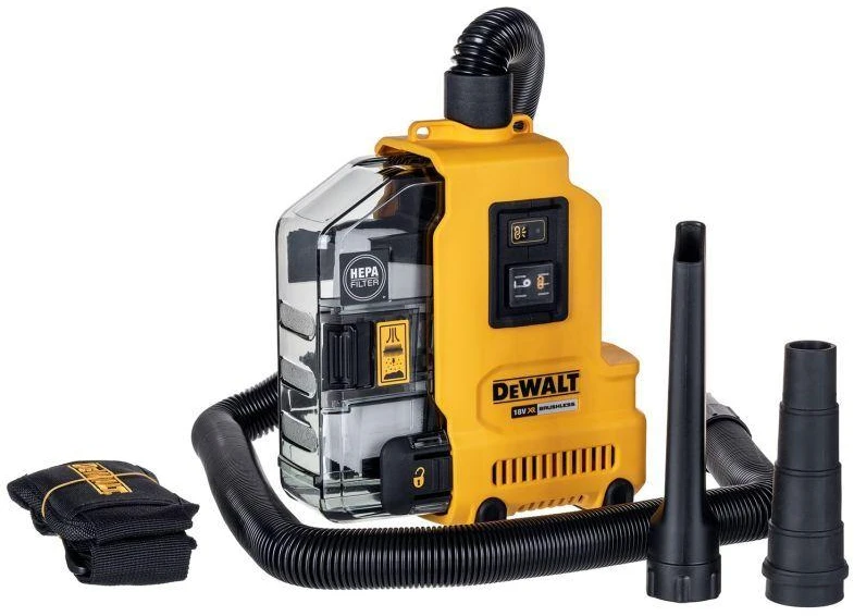 Dulkių surinkimo sistema DeWalt DWH161N-XJ; 18 V; (be akumuliatoriaus ir pakrovėjo)