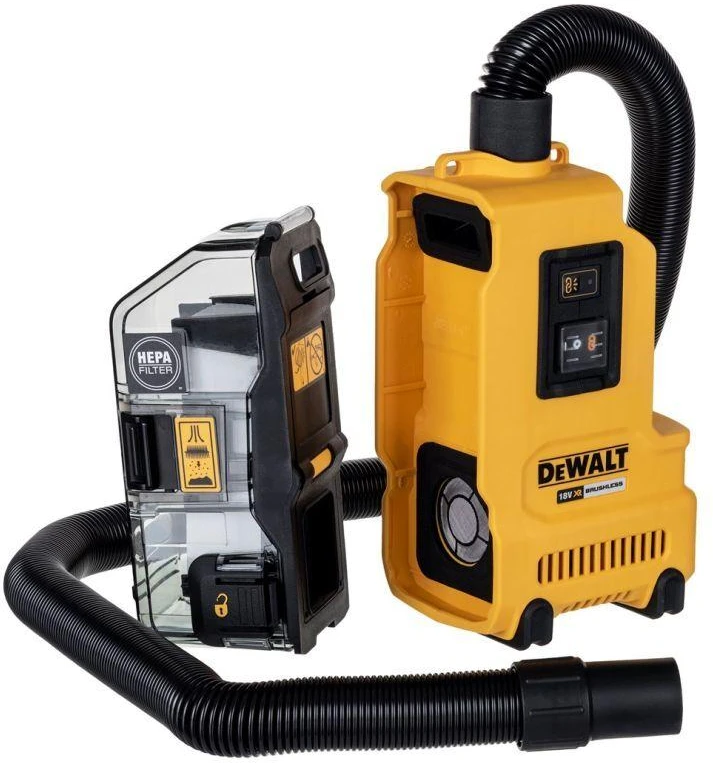 Dulkių surinkimo sistema DeWalt DWH161N-XJ; 18 V; (be akumuliatoriaus ir pakrovėjo)