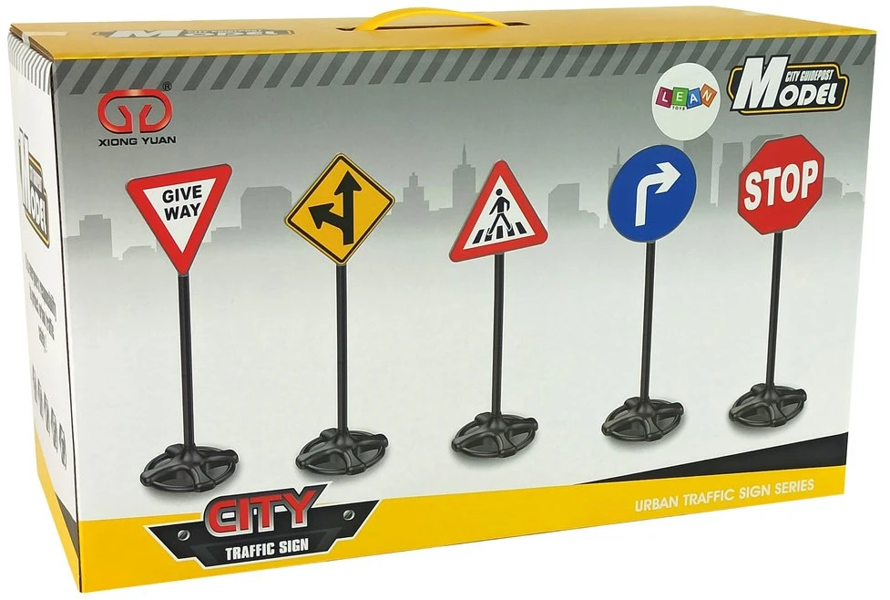 Lean Toys Edukacinis kelio ženklų rinkinys 82cm