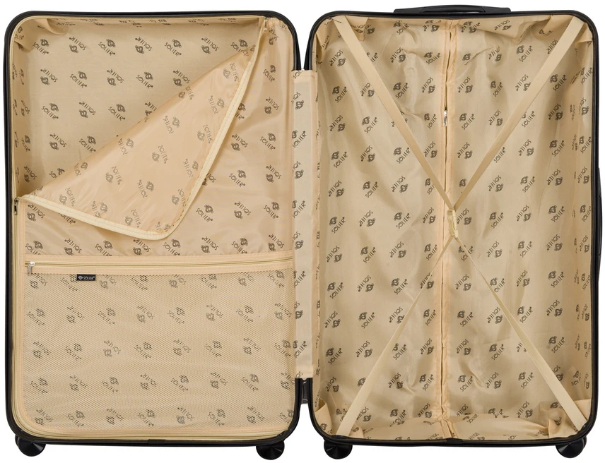 Solier Luggage Didelis 28 XL ABS kelioninis lagaminas - Solier KYOTO 1071 - Beigie