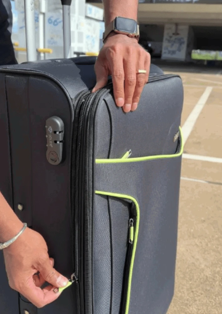 Kelioninis Solier Luggage Large soft luggage XL Solier STL1651 juodas-žalias