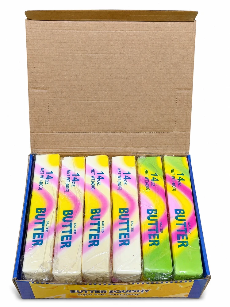 Didelis Spalvotas Butter Squishy antistresinis žaislas vaikams 1 vnt 23 cm