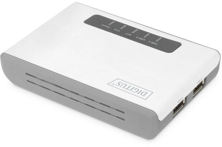 Ausinės DIGITUS DAUGIAFUNKCIS TINKLO SERVERIS, BELAIDIS, 2 PRIEVADŲ, USB 2.0, 300 MBPS, DN-13024
