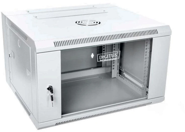 Assmann Electronic DIGITUS DN-WD19 06U/550 Sieninė spintelė 6U dviguba sekcija 600x550mm pilkas RAL 7035