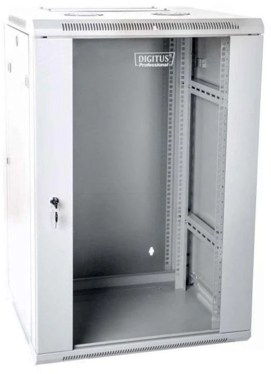 Laikiklis Digitus Professional Assmann Electronic DIGITUS DN-WD19 12U/600 Sieninė spintelė 12U dvisekcija 600x6000mm pilkas RAL 7035