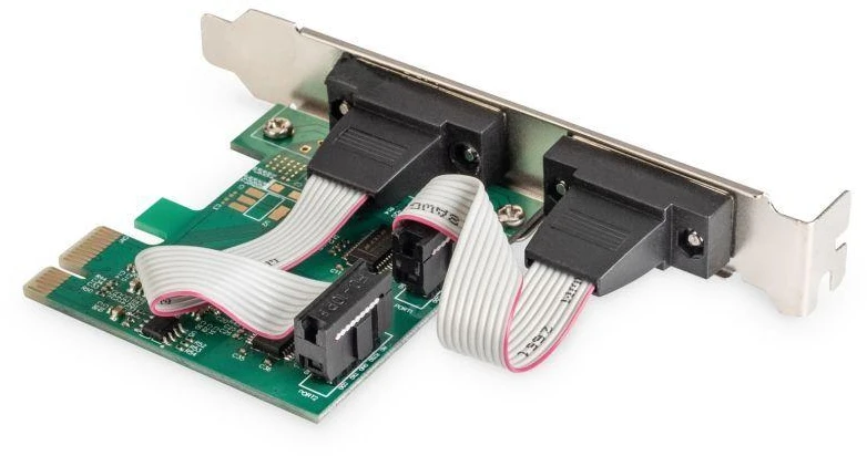 Ausinės DIGITUS RS232 valdiklis PCI Express 2xDB9L