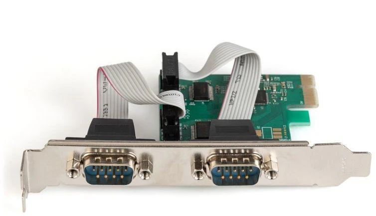 Ausinės DIGITUS RS232 valdiklis PCI Express 2xDB9L
