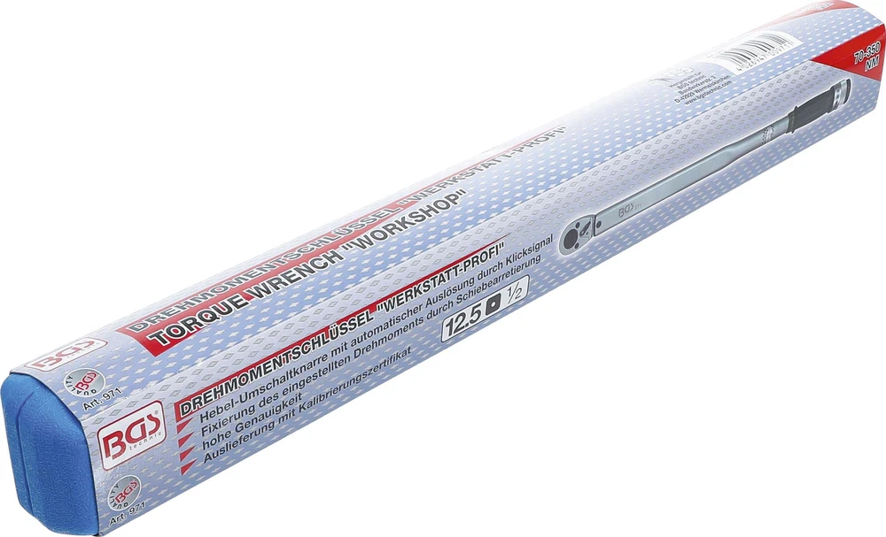 DINAMOMETRINIS RAKTAS | 12,5 MM (1/2") | 70–350 NM (971)