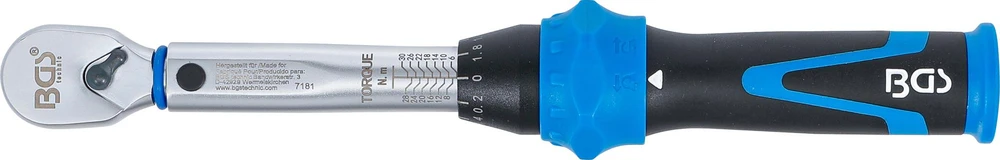 DINAMOMETRINIS RAKTAS | 6,3 MM (1/4") | 6–30 NM (7181)