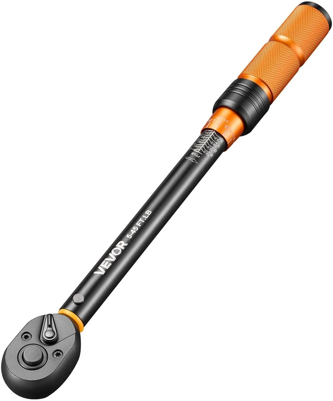 Dinamometrinis raktas VEVOR 5-45ft.lb, 3/8", 6,8–61,2 Nm