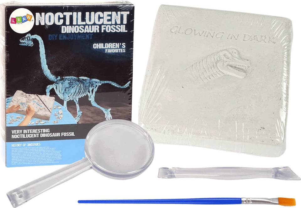 Zestaw Archeologijos kasinėjimų rinkinys dinozauro skeleto 3D brachiozauro holograma