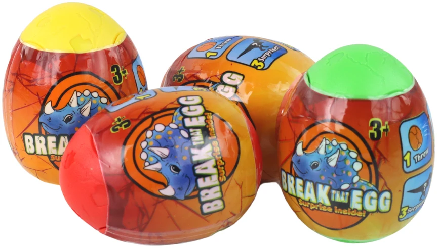 Žaislinis dinozauras kiaušinyje Lean Toys, 6 cm