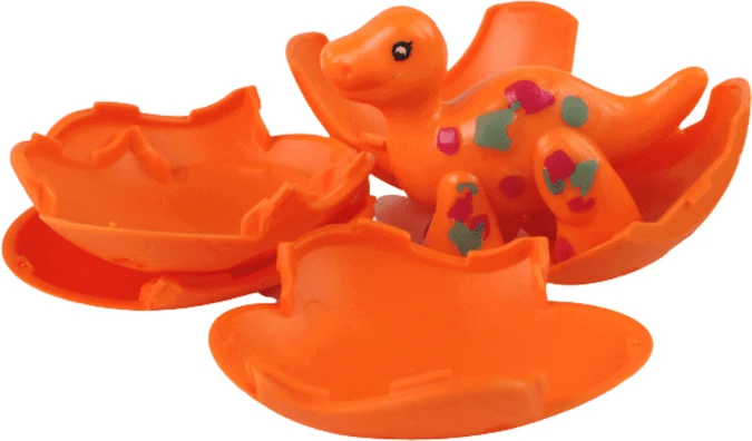 Dinozaurų kiaušinių rinkinys Lean Toys, 9x6,5 cm, 12 vnt.